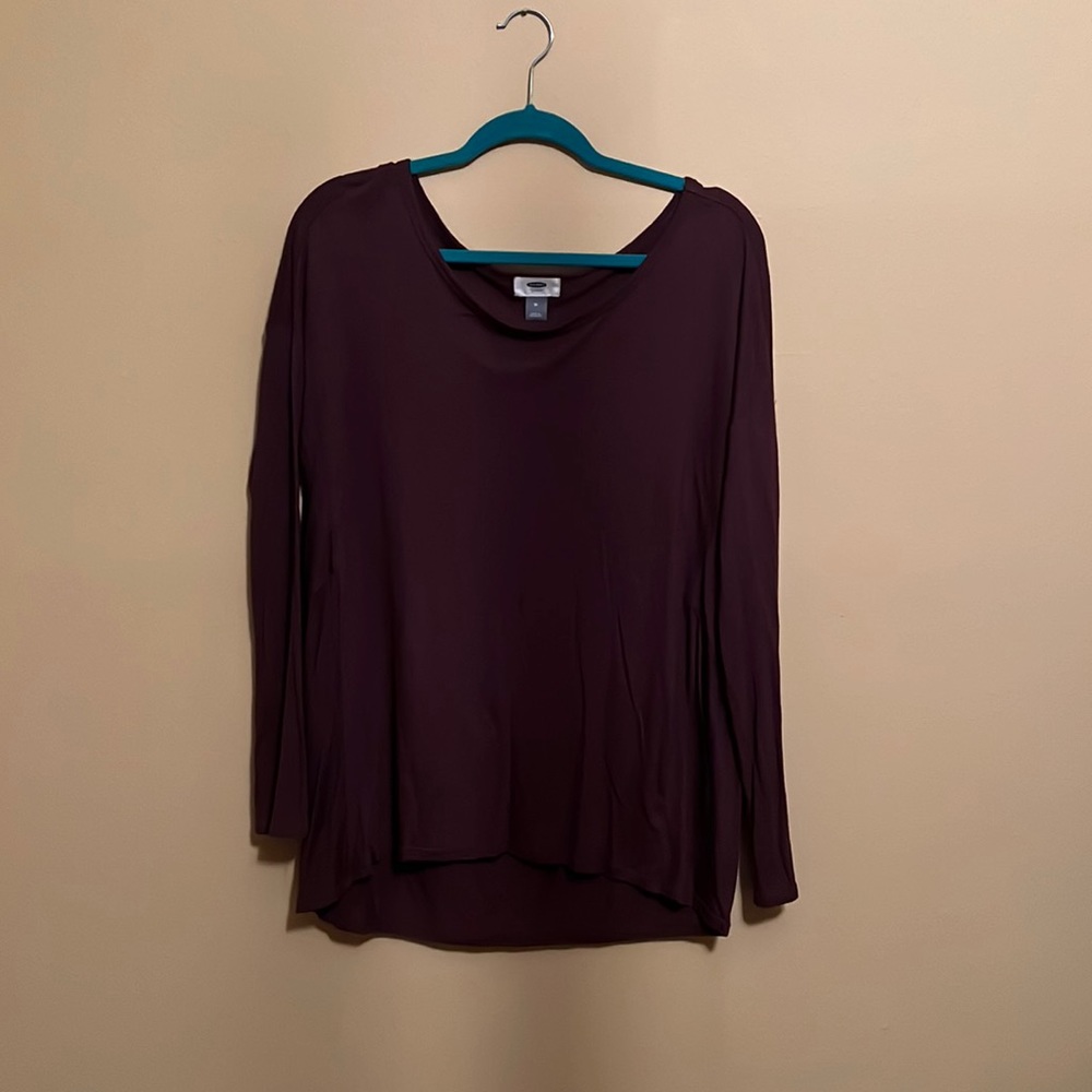 Old navy, long sleeved, plum color, size medium
